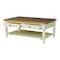 International Concepts Rectangle Vista Solid Wood Coffee Table with Shelf, 48X28X20, Hickory/Shell OT79-15C - alternate 4